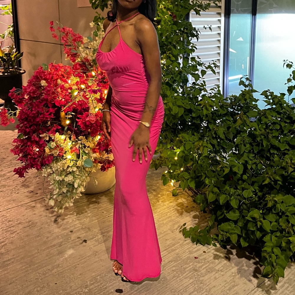 Forever 21 Pink Bodycon Maxi Dress